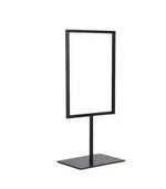 affichage publicitaire double face porte affiche A4 noir blanc moderne pied fixe cadre