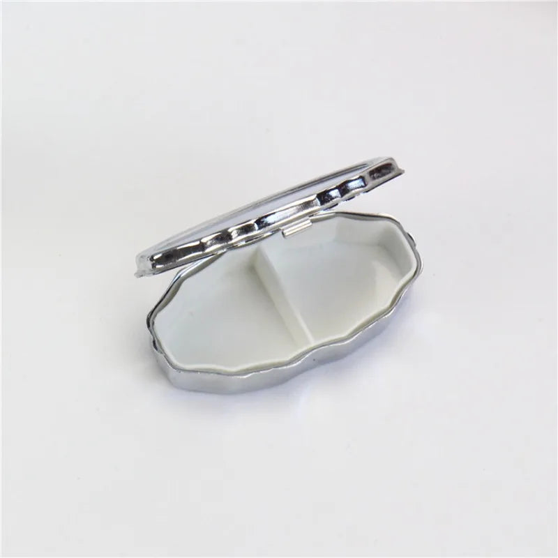 boîte rangement réutilisable argentée classique bijoux durable métal imitation