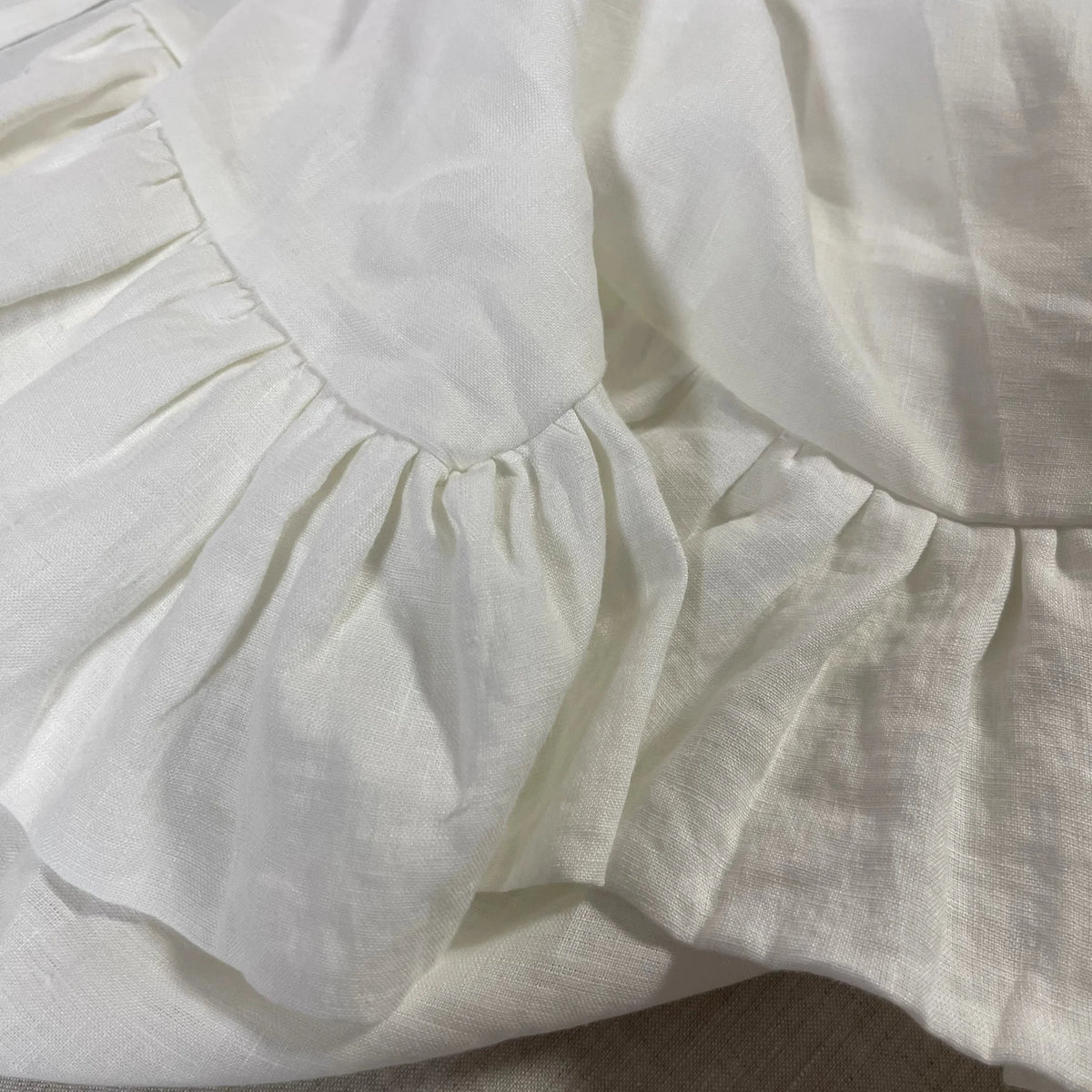 rideau lin blanc franges rustique extérieur boutiques opaques øllets