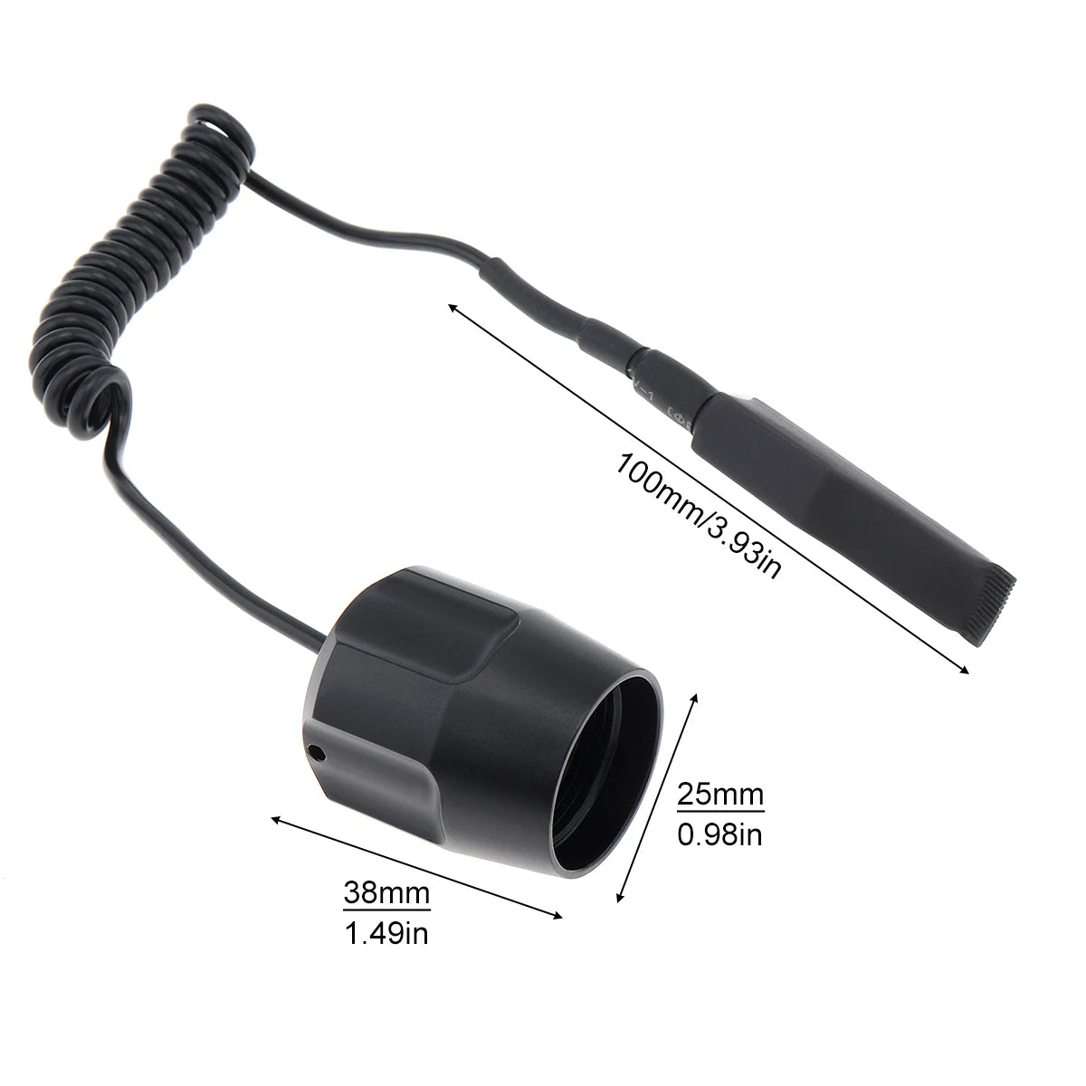 lampe torche noire led zoomable résistante 10w 1000 lumens texturée moderne 200 500mètres