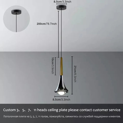 luminaire suspension moderne métal forme goutte argenté doré minimaliste salon chambre salon décoratif