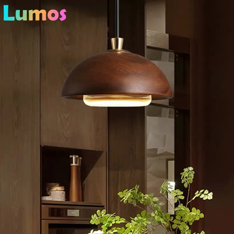 Lampe suspendue LED moderne métal forgé interrupteur bouton design hall restaurant éclairage blanc robuste