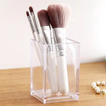 boîte rangement pinceaux maquillage acrylique noire blanche moderne