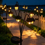 lampions solaires extérieurs noirs led modernes jardin facile certifiés ip65 abs