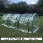 serre jardin transparente pvc 270x90x90cm cadre vert clips moderne fonctionnelle toile