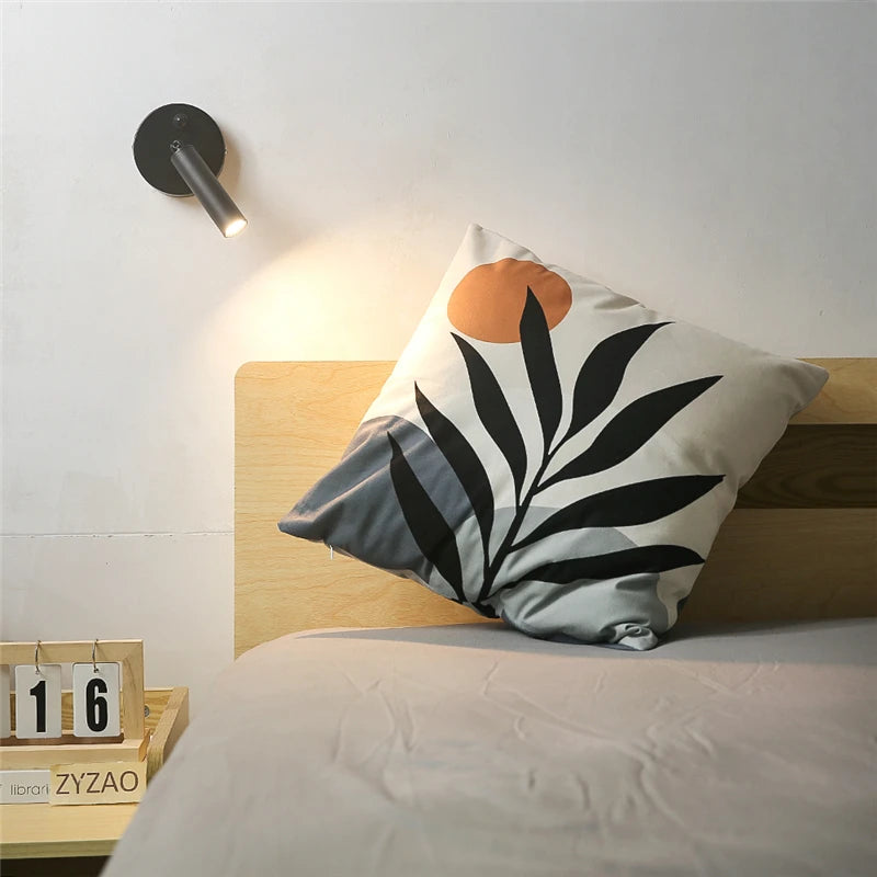 lumière led moderne appliques murales or noir fixées mur éclairage intérieur minimaliste chambre salon