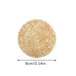 serviettes table naturelles fibre bambou texture rugueuse couleur beige clair rustique dimensions 8cm 10cm