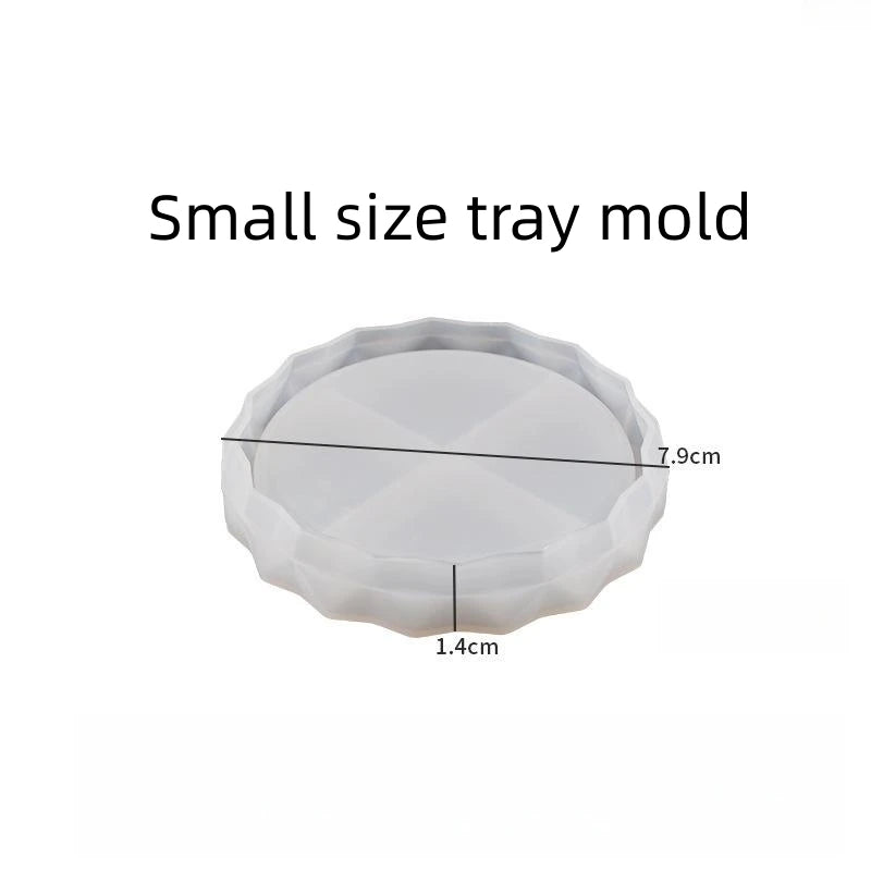 cache pot géométrique silicone bleu blanc noir moderne minimaliste plateau support facettesiaux