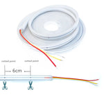 ruban led flexible blanc circulaire moderne clips 2700k 6500k étanche 24v