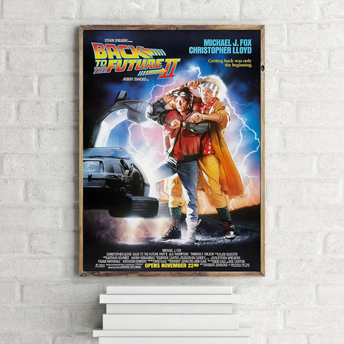 affiches vintage retour futur multicolores personnages films maison décoratives coton sans cadre moderne