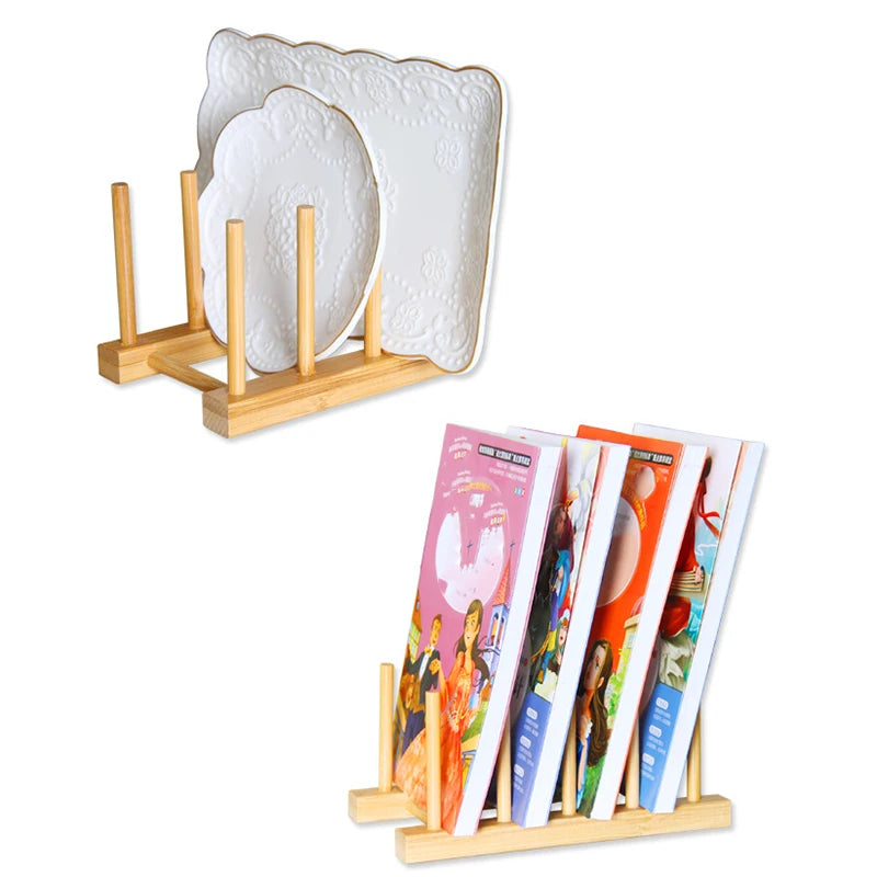 support assiettes bois naturel moderne sans motif assiettes variété tailles
