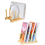 support assiettes bois naturel moderne sans motif assiettes variété tailles