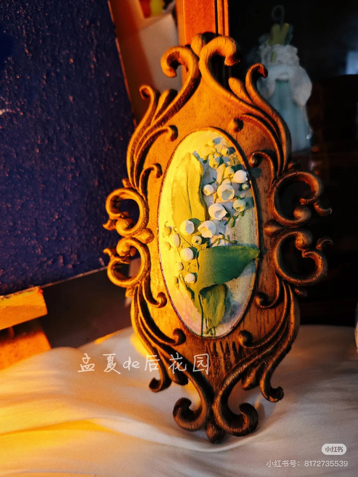 décoration murale bois sculpté floral classique baroque tableaux vintage