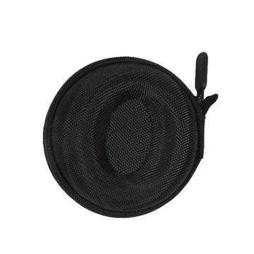 boîte rangement montre tissu maille noir vert olive violet moderne pratique zip