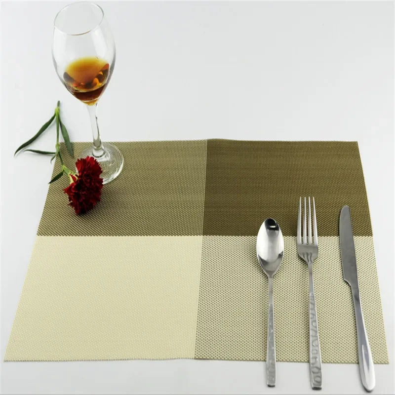 serviettes table tissées modernes bleu vert rouge opaques durables