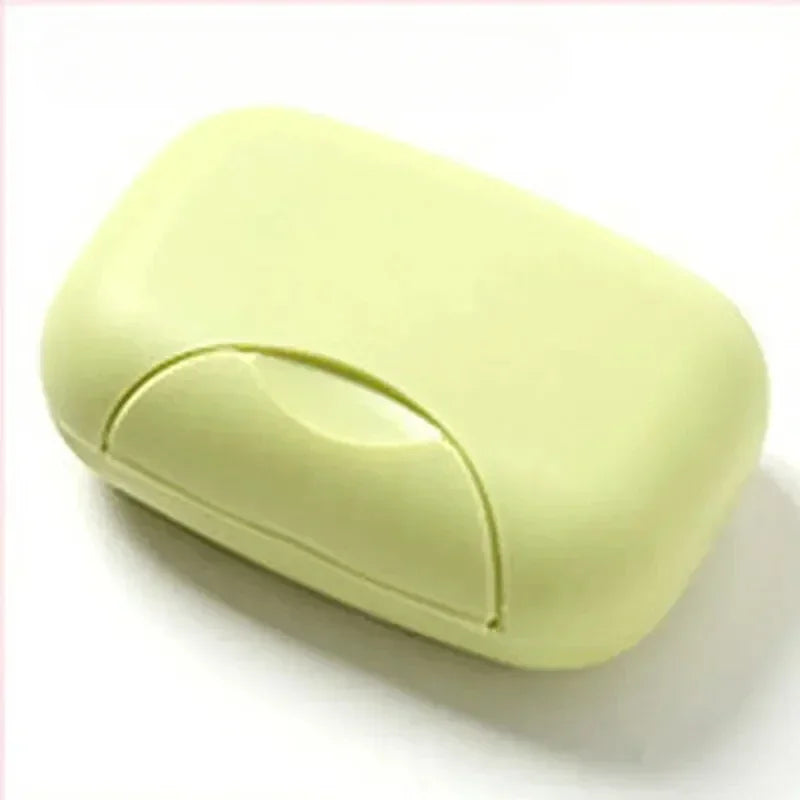 boîte savon moderne transparente bleu clair boîte savon minimaliste rose blanche plastique voyage salle