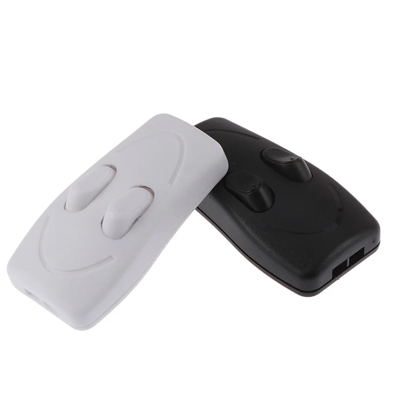 interrupteur bouton poussoir noir blanc sourire imprimé moderne