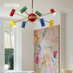 suspension lumineuse moderne led acrylique 90v 260v 2000lm rouge vert bleu