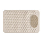 tapis douche bain moderne anti dérapant pvc texturé crème picots absorbants sécurité enfants