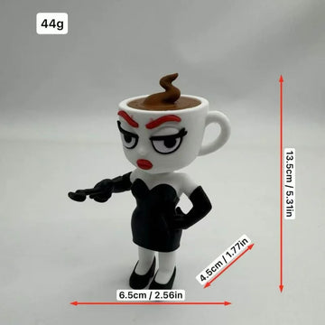 jouets modernes figurines cartoon animal jouet cochon rose bleu figurine femme tasse