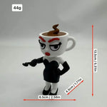 jouets modernes figurines cartoon animal jouet cochon rose bleu figurine femme tasse