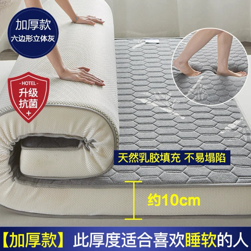 matelas latex gris rayures moderne maison étudiant chambre qualité thoáng mát