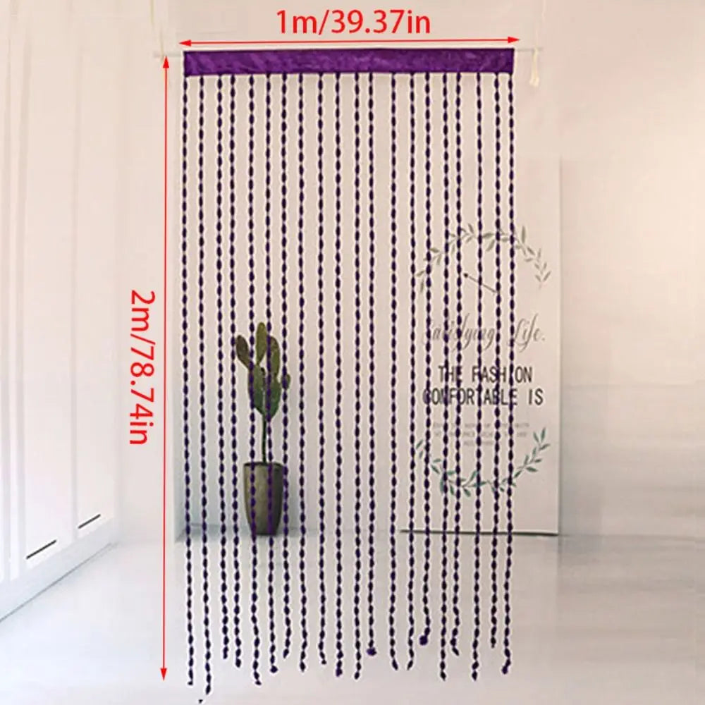 rideau semi transparent bohème maison porte 1m large 2m hauteur decoration