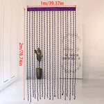 rideau semi transparent bohème maison porte 1m large 2m hauteur decoration