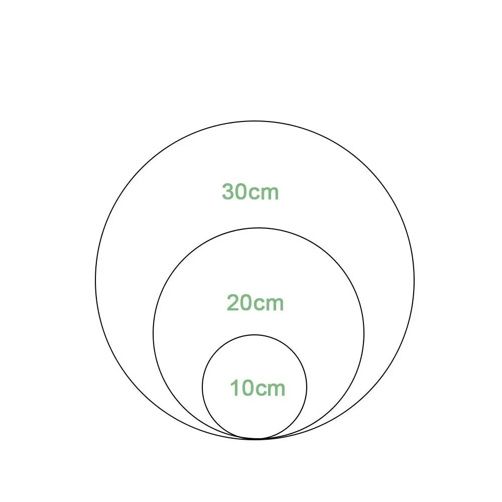toile peinture blanc moderne 10cm 20cm 30cm lisse bois circulaire