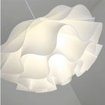 lampe suspendue moderne plissé blanc chambre salon salle manger
