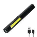 lampe torche multifonctionnelle rechargeable led spot flood uv clip aimant métallique moderne
