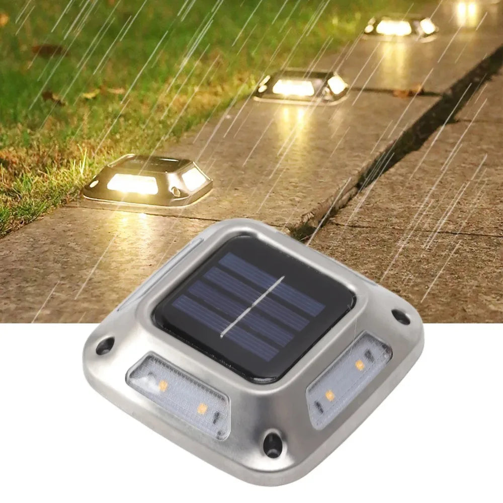 lampe solaire argentée moderne led ip65 protection extérieure tringles facile