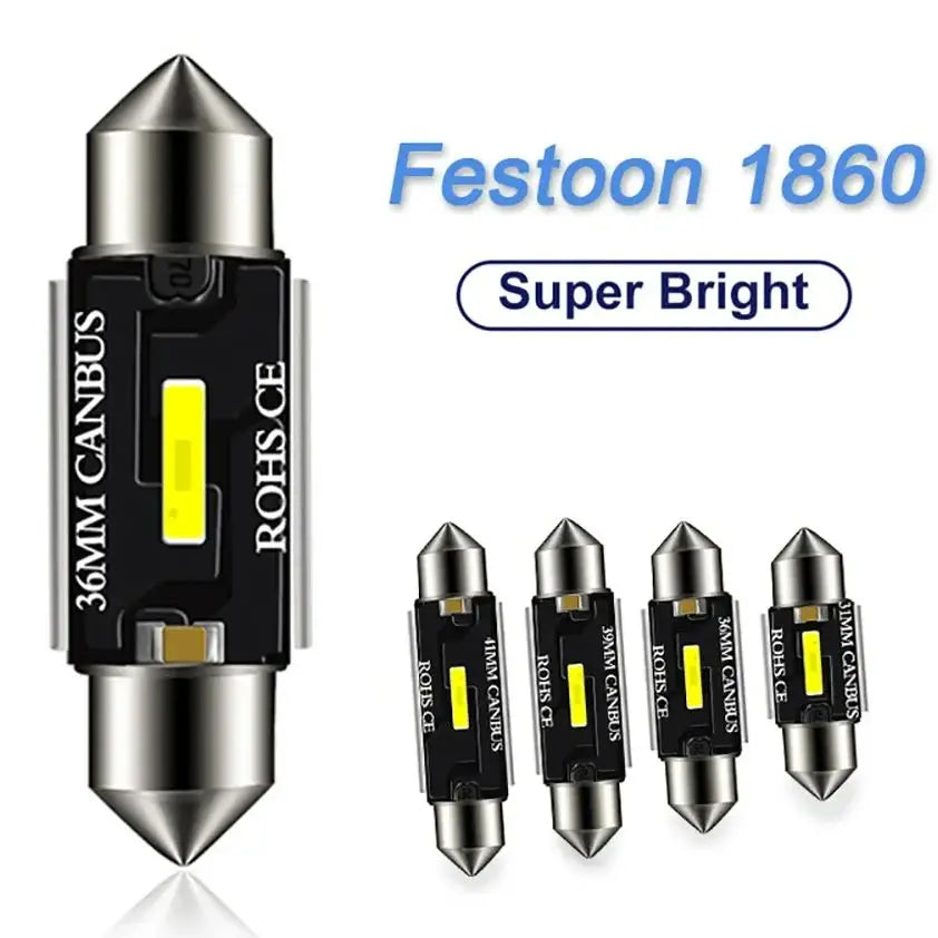ampoules led noires jaunes argentées modernes 12v 31mm 36mm 39mm 41mm