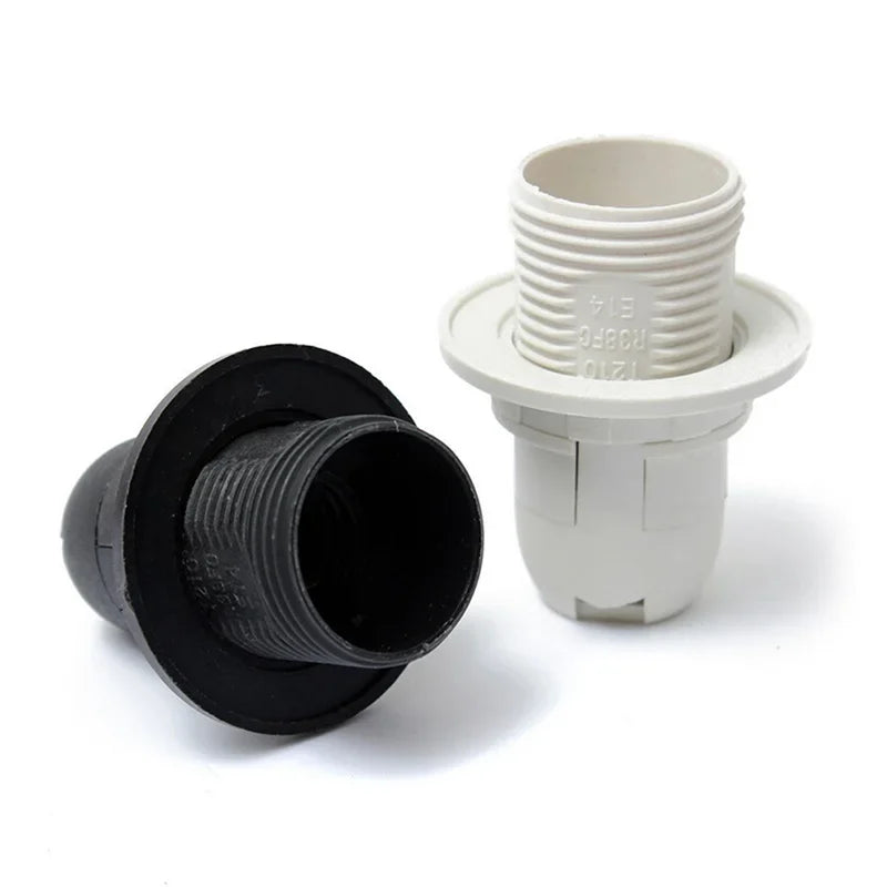 ampoule support socquette électrique noir blanc moderne rond lisse fixation anneaux pièces rechange