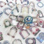 autocollants floraux art nouveau multicolores motifs papillons adhésifs décoratifs scrapbook diy 50 pièces