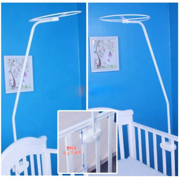 filet protection lit bébé blanc transparent clips géométrique anti moustiques