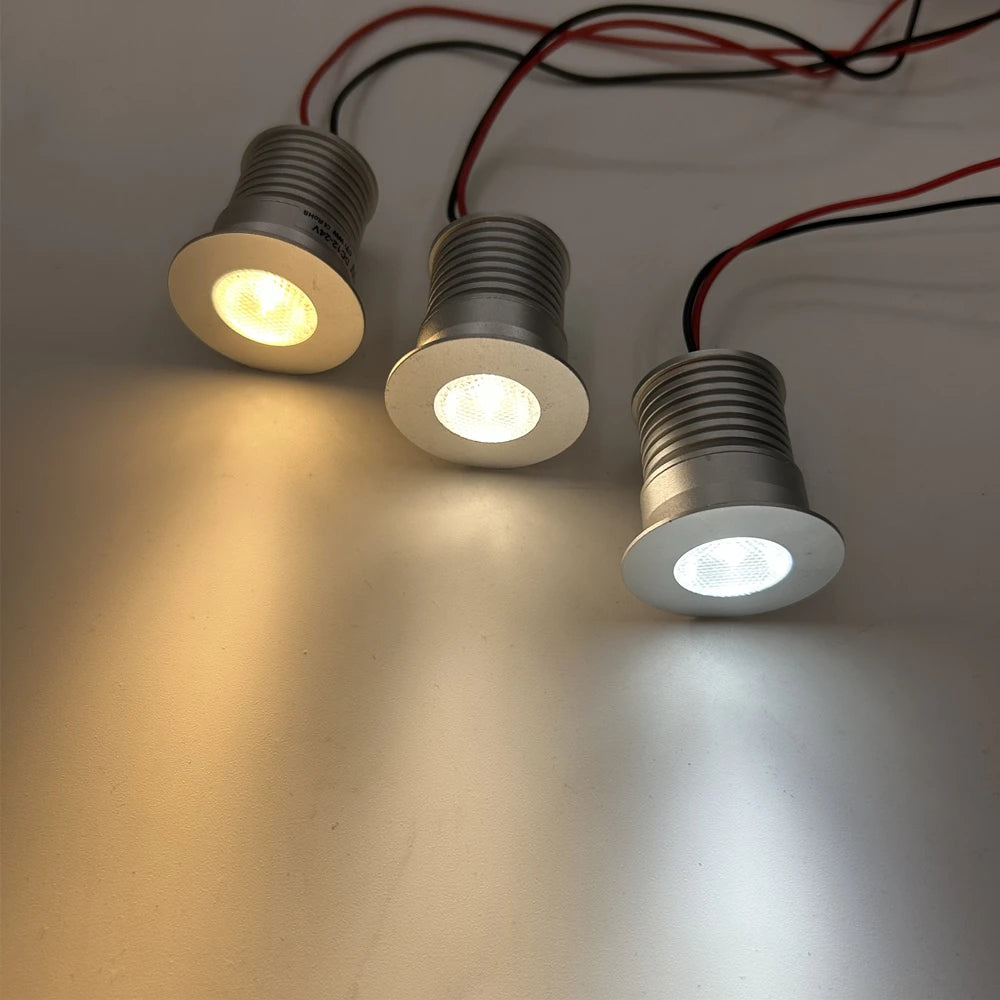 spot led argenté 3w 3000k 4000k 6000k moderne câbles haute température