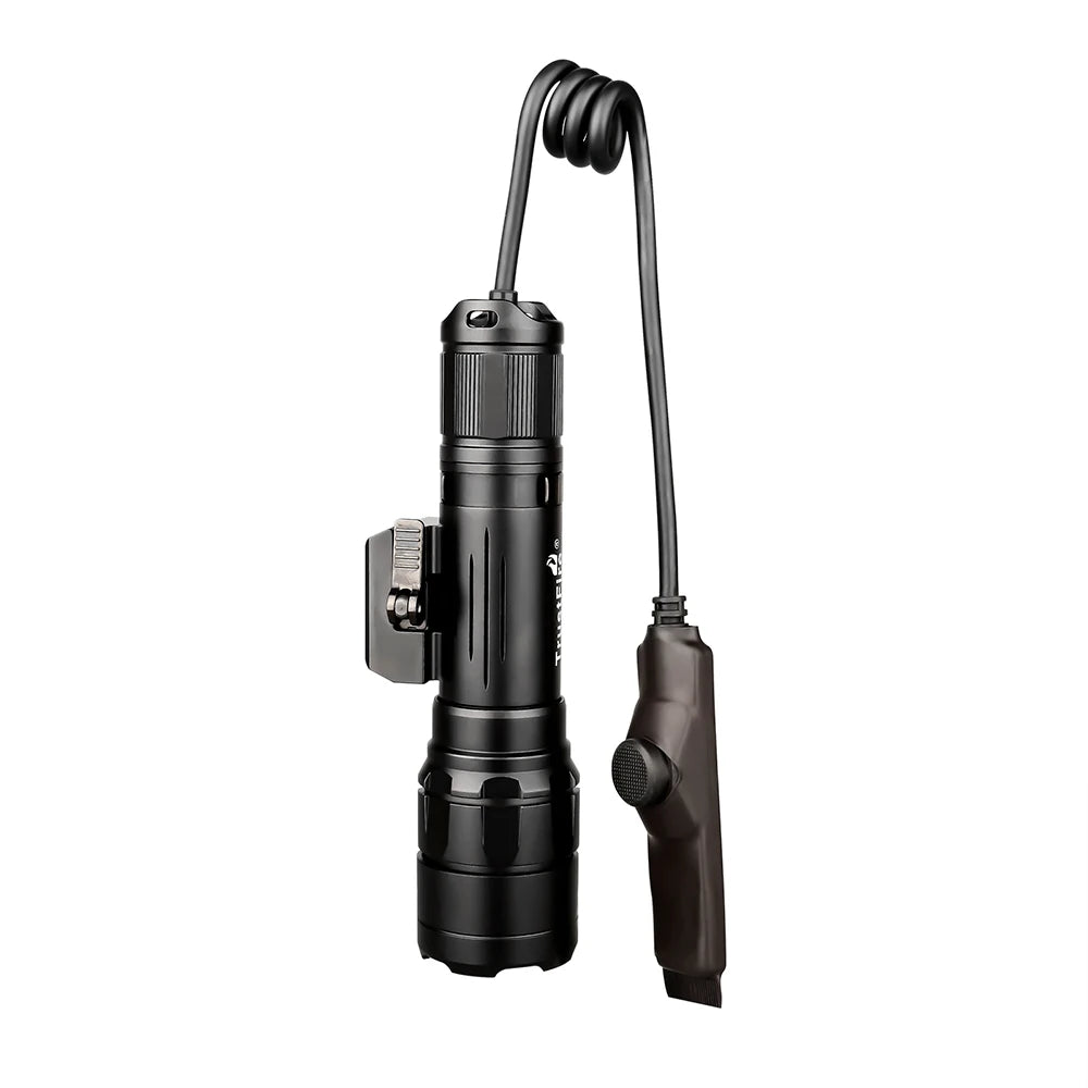 lampe tactique rail picatinny 1800 lumens rechargeable militaire éclairage rifle light