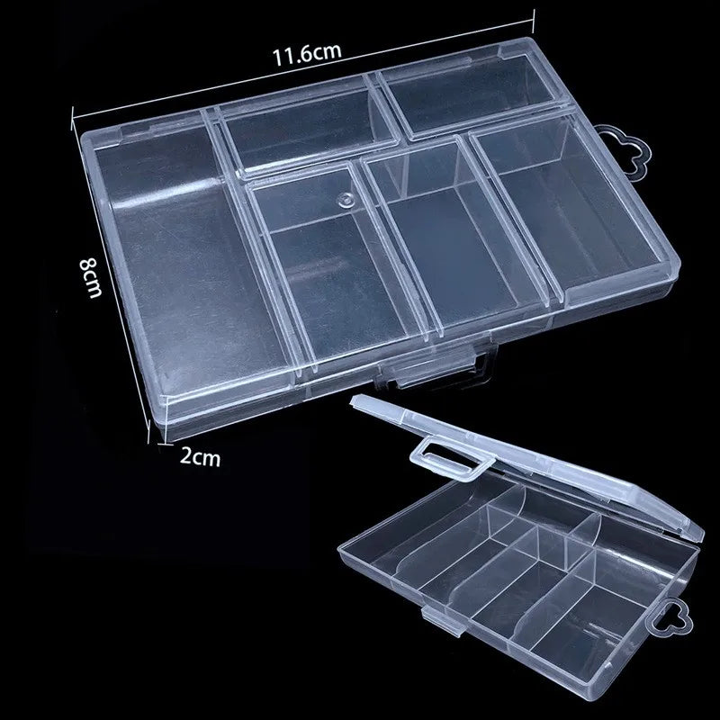 boîtes rangement bijoux transparentes plastique modernes compartiments poignées breloques lettresscrição solution respecte contraintes données