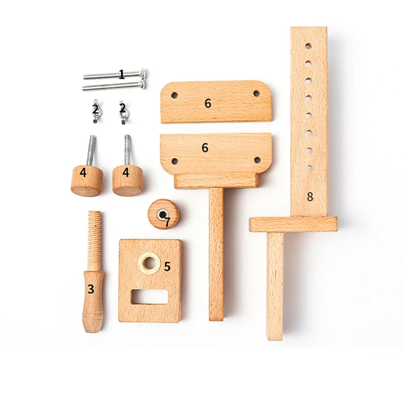 support broderie rotation 360 vis ajustable bois naturel simple fonctionnel kit