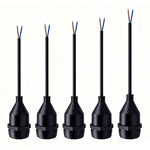 guirlande lumineuse led ampoule suspendue noire moderne étanche e27 30cm 50cm