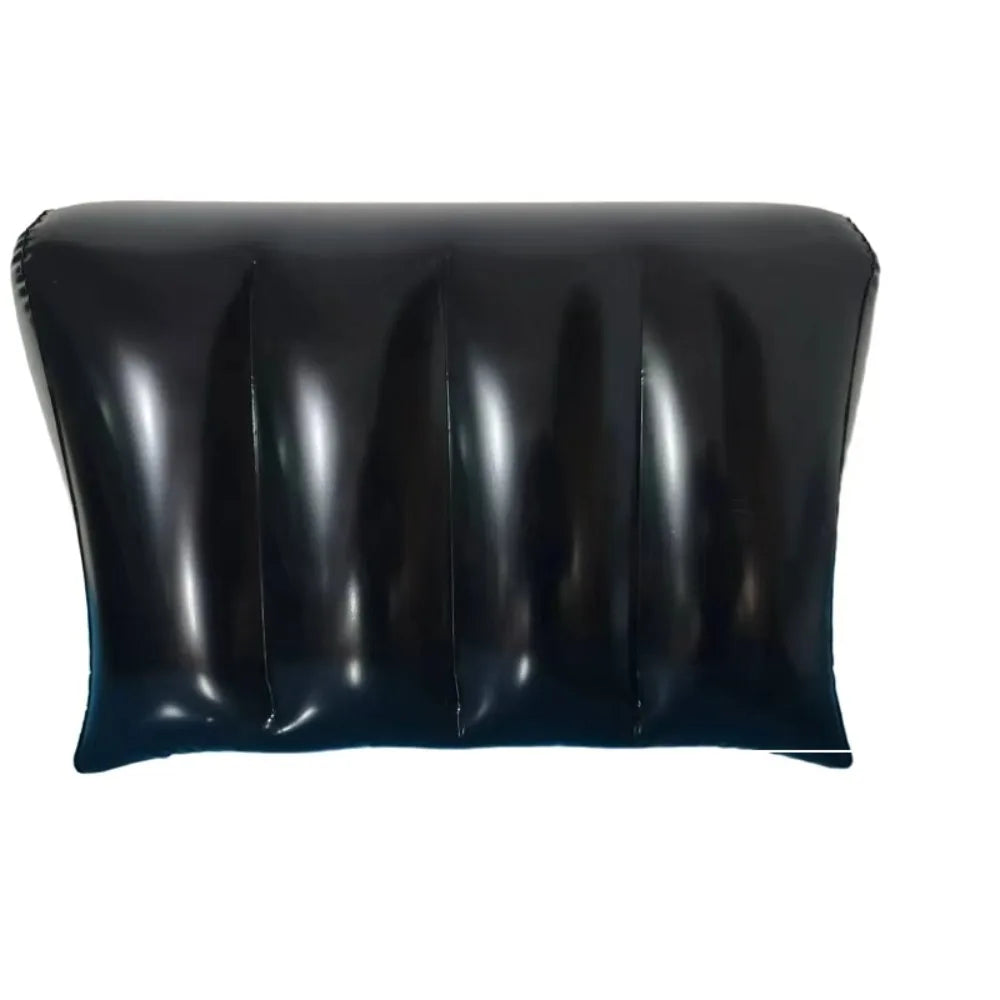 coussin gonflable velours bleu marine noir mousse mémoire forme rectangulaire literie confort aiguille triangle