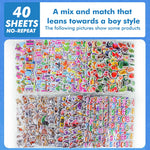 sticker 3d multicolore animaux chiffres véhicules adhésif scrapbooking artisanat enseignement récompense élèves activités