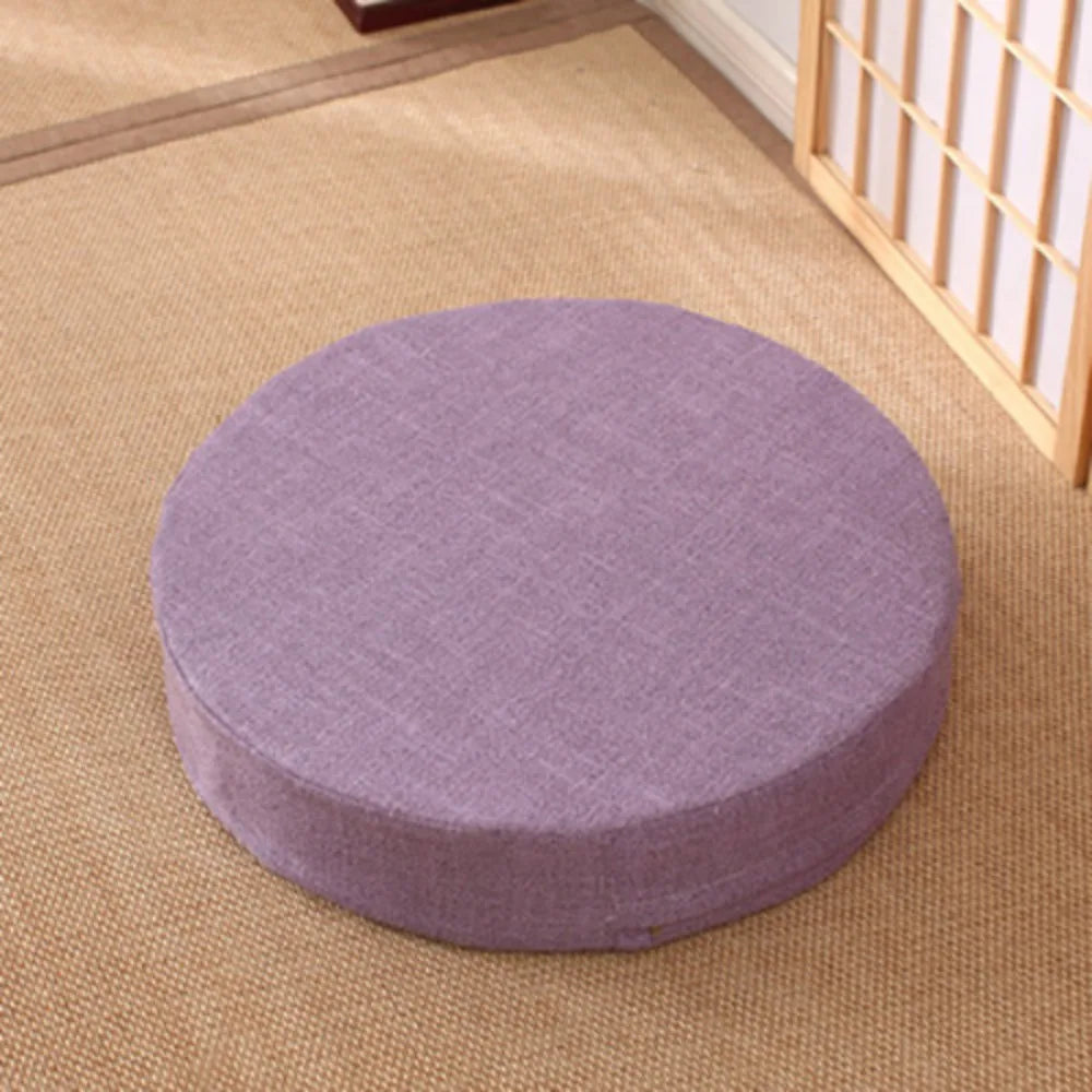 coussin sol tissu lin rouge gris bleu beige marron violet vert moderne minimaliste adhésif