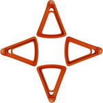 supports pot orange moderne adhésif 2.36in 0.98in 2.76in 12pcs 4pcs 8pcs