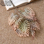 feuilles artificielles vertes modernes décoration intérieure mariage anniversaire baby shower 38.5cm
