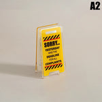 décoration humour panneau signalisation jaune noir transparent chantier leave me alone busy senior moment