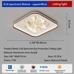 plafonnier led moderne blanc doré texture marbrée effet nuage brume surface interrupteur bouton remote