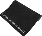 tapis d'exercice antidérapant insonorisant protection sol robuste machine elliptique gym noir pliable utilisation quotidienne