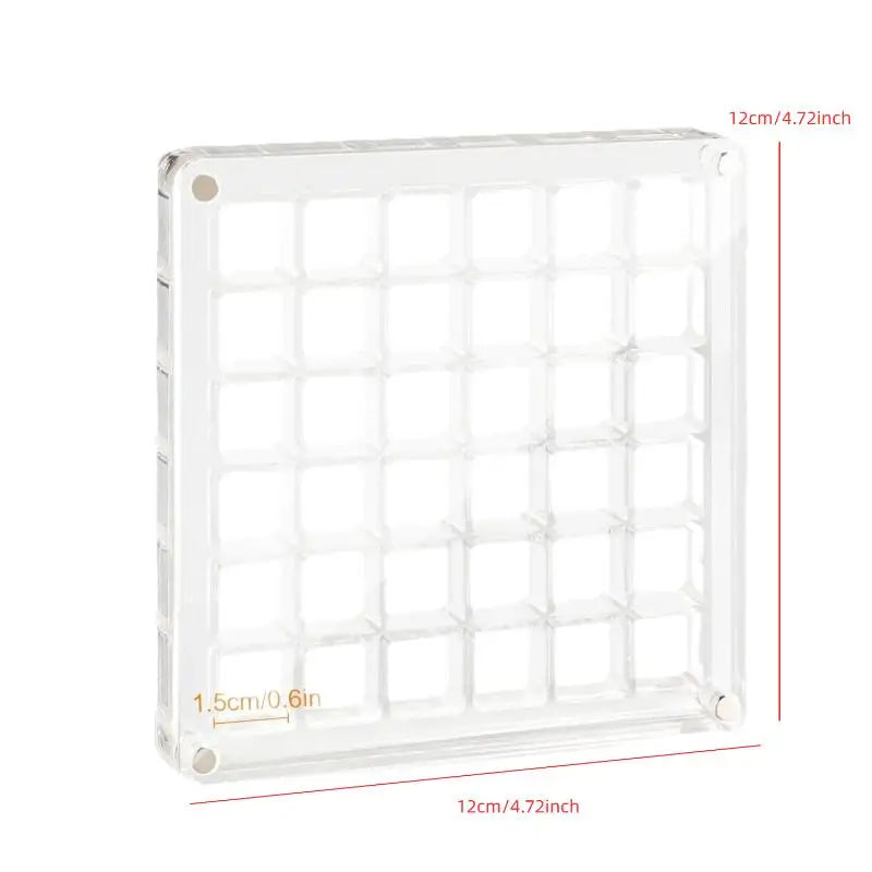 boîte bijoux transparent moderne 36 compartiments organisation artisanat coquillages diamants